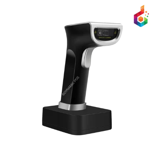 CoreBit S90X Premium 2D Wireless Barcode Scanner with Base – Long Range, High Speed